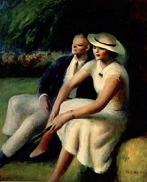 Sunday Walkers by Guy Pene du Bois